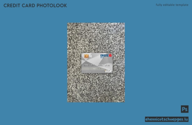 Ungarn Erste Bank Visa-Karte Fotoansicht Beispielvorschau